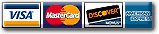 Visa Mastercard & American Express Accepted!